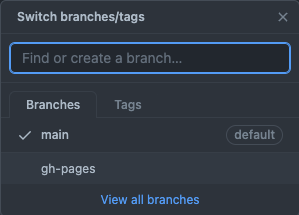 GitHub Actions Branches Preview