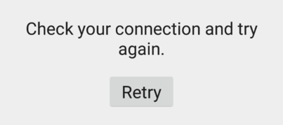 Play Store connection error